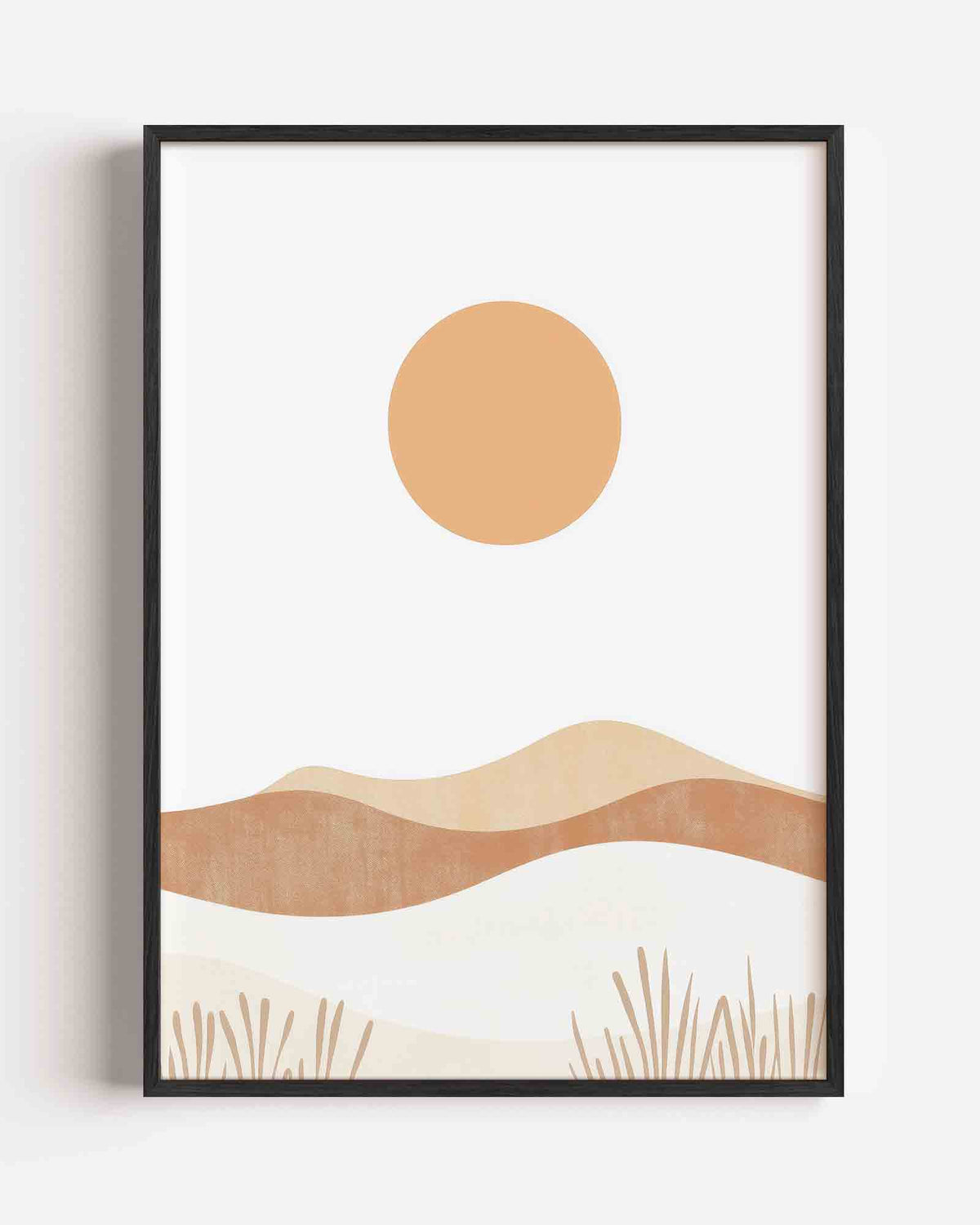 Zon en heuvels – kids portret poster als wanddecoratie