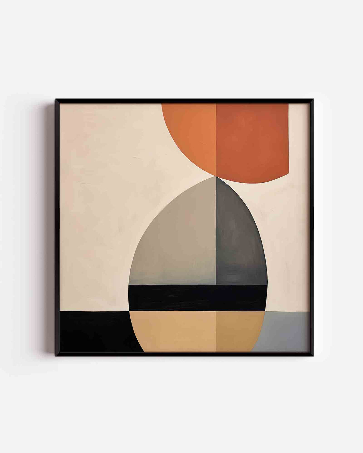 Abstracte vormen – abstracte vierkante poster als wanddecoratie