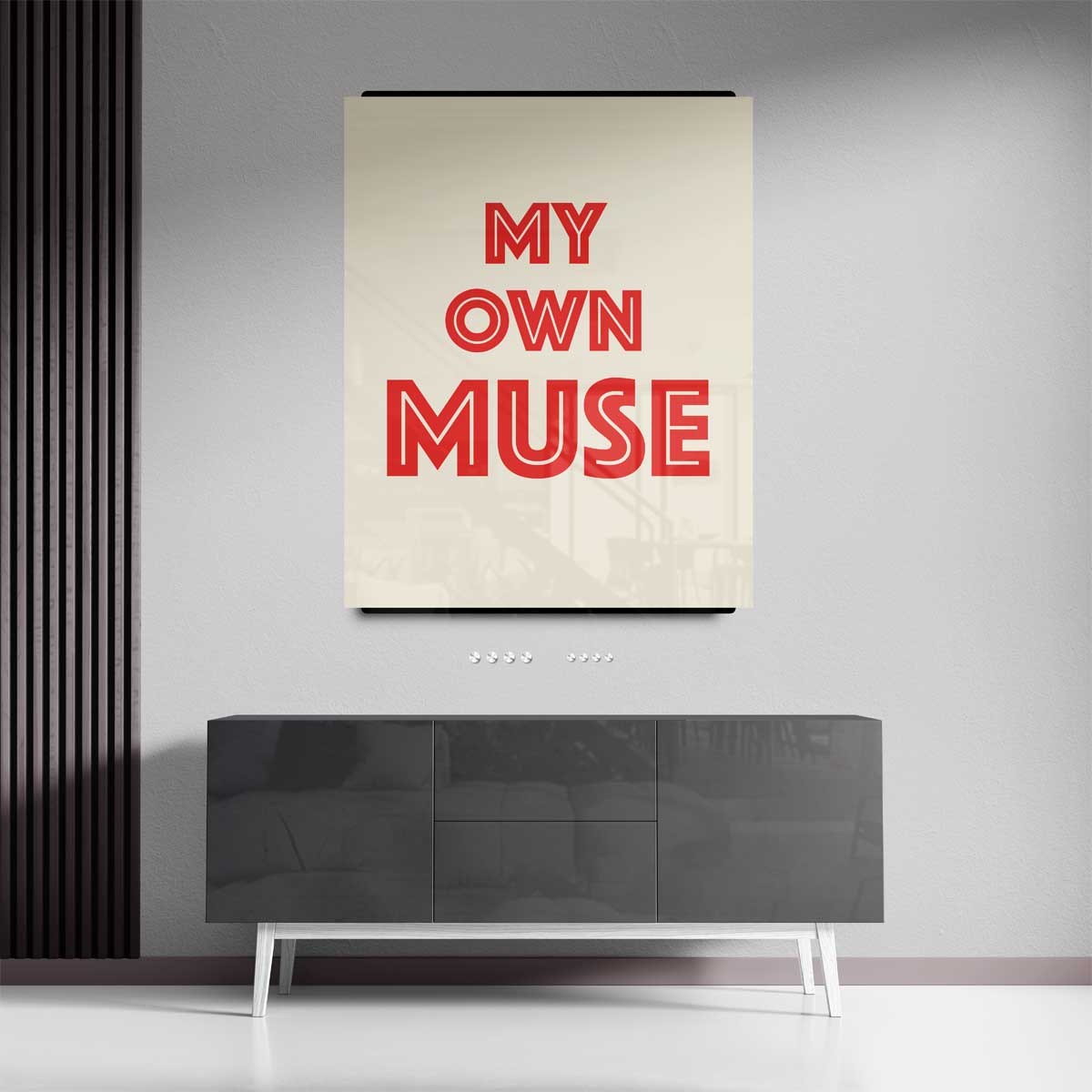 Mijn Eigen Muze Poster – canvas kunstwerk als wanddecoratie