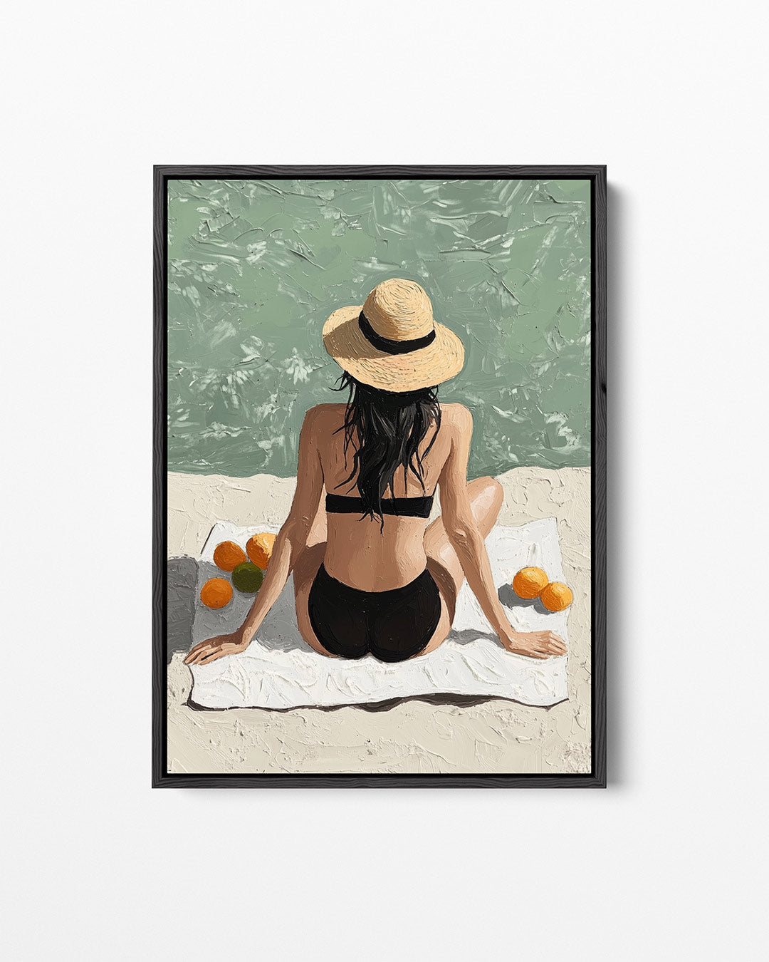 Zomers strandtafereel – staand wanddecoratie kunstwerk