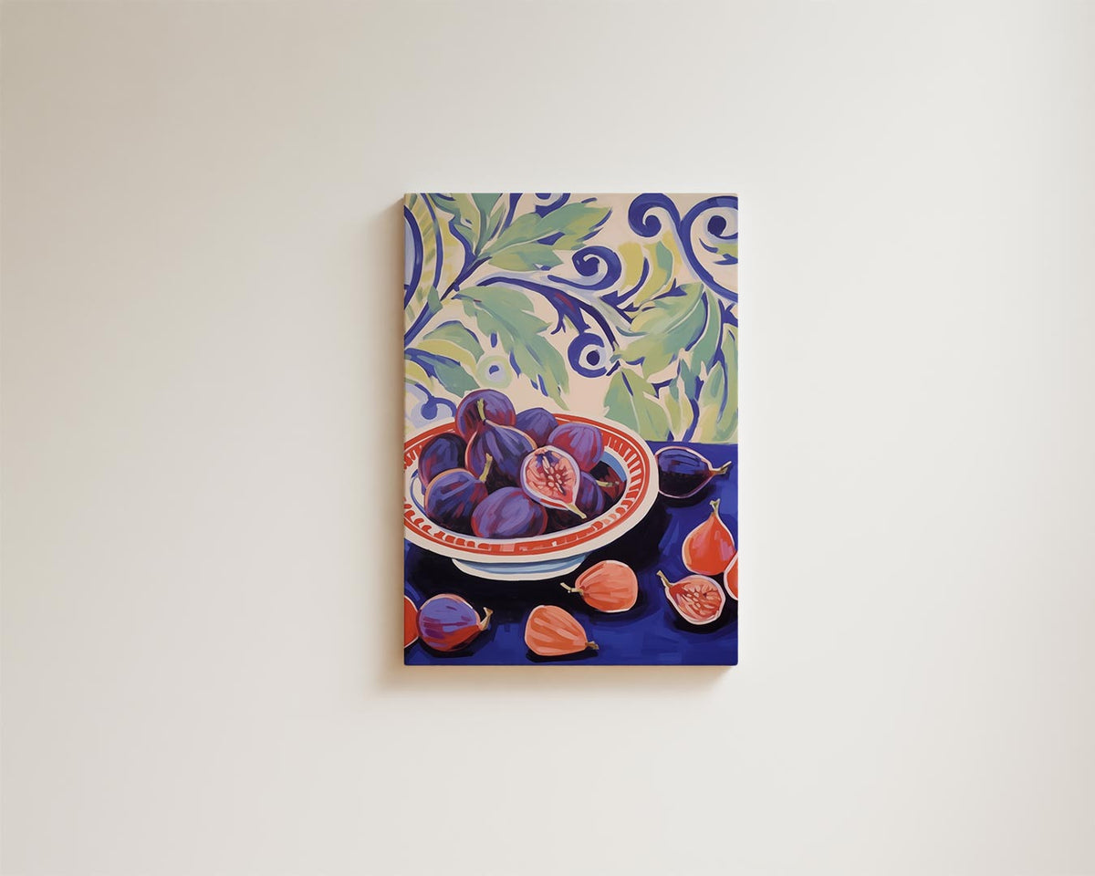Kleurrijk Stilleven met Vijgen – modern portret kunstwerk van WallArtistic