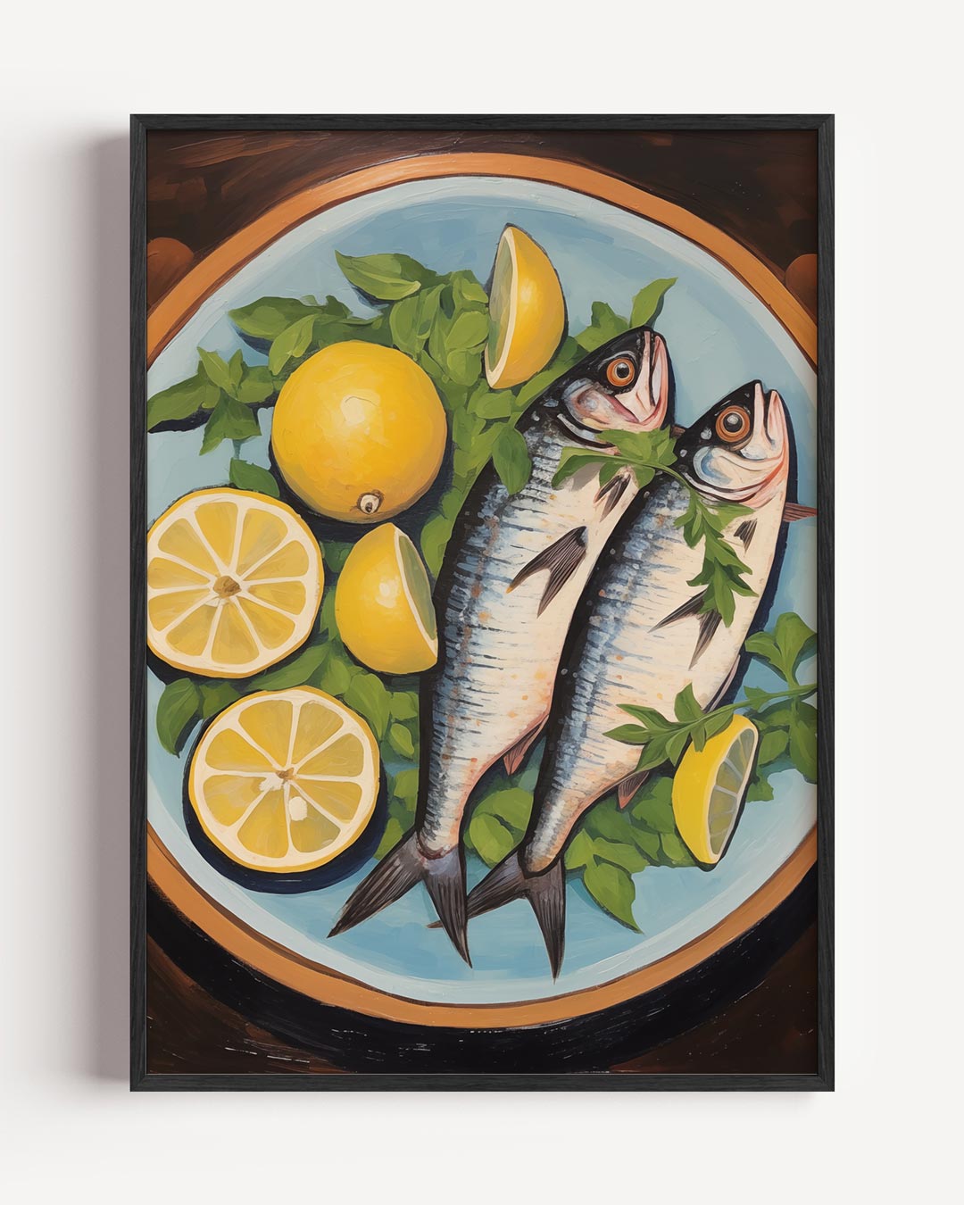 Verfrissende Mediterrane Kookposter – keuken portret poster als wanddecoratie