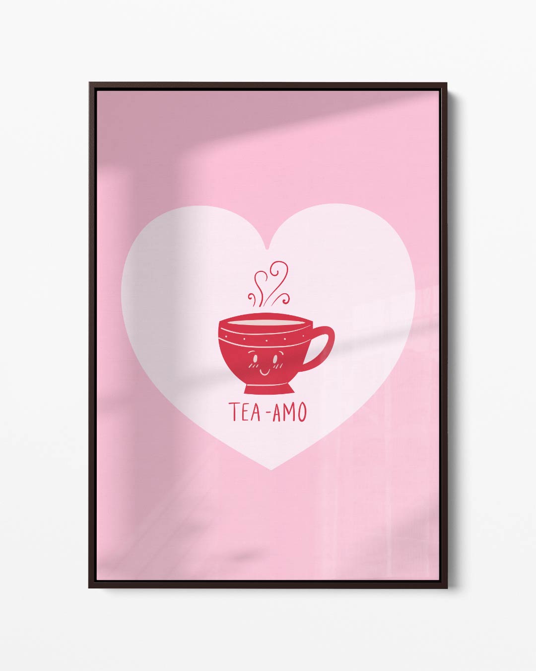 Tea-Amo Hart Poster – portret kunstwerk als wanddecoratie