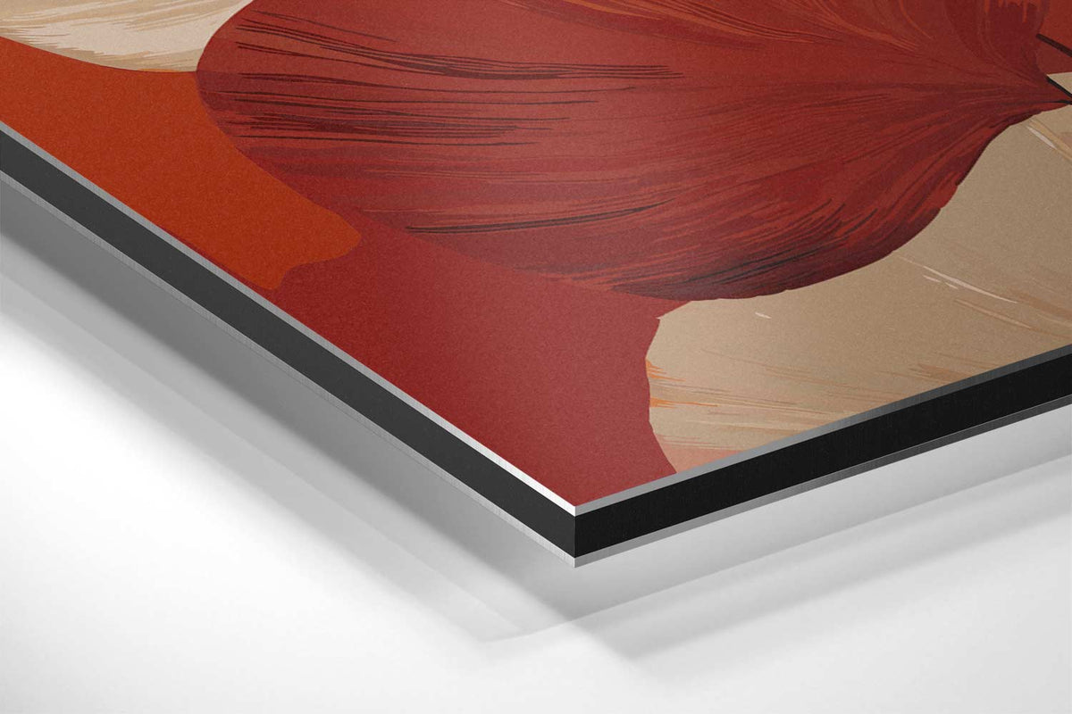 Warmbladige Droom – canvas kunstwerk als wanddecoratie