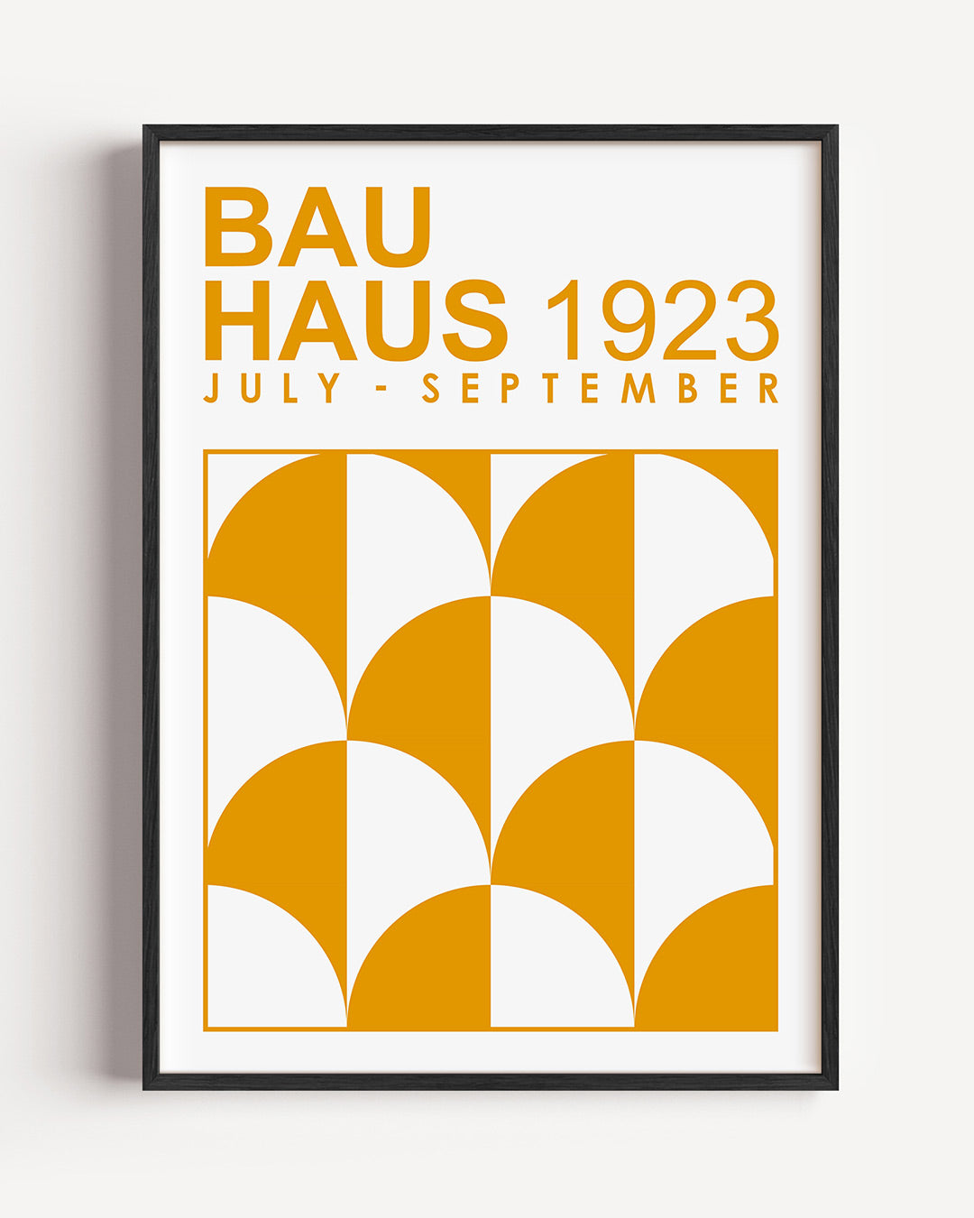 Vormen en vlakken – staande Bauhaus poster als wanddecoratie