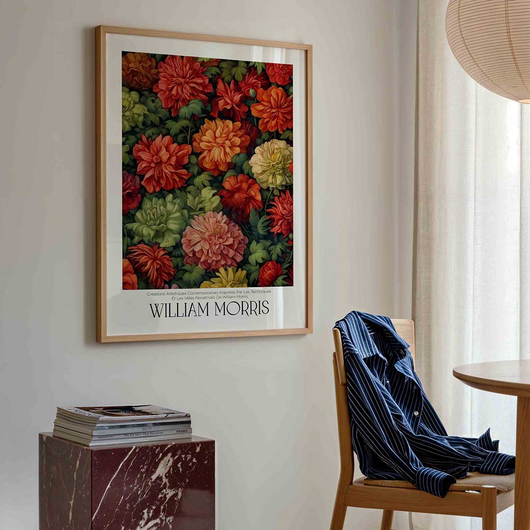 Bloemenpracht – William Morris poster in staand formaat