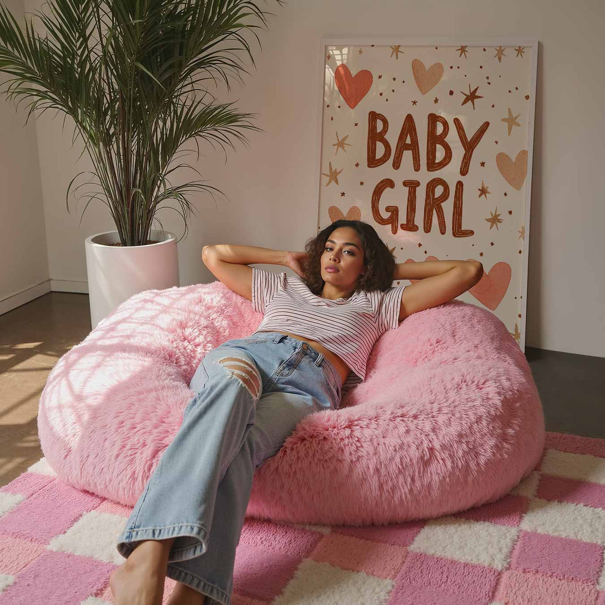 Baby Girl – staande kinderkamer wanddecoratie van WallArtistic