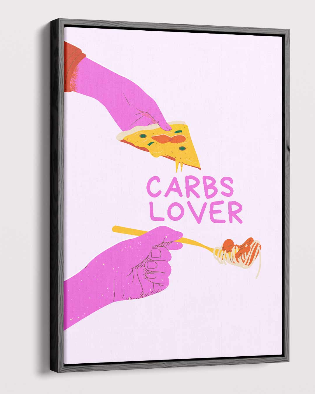 Carbs lover – dibond kunstwerk als wanddecoratie