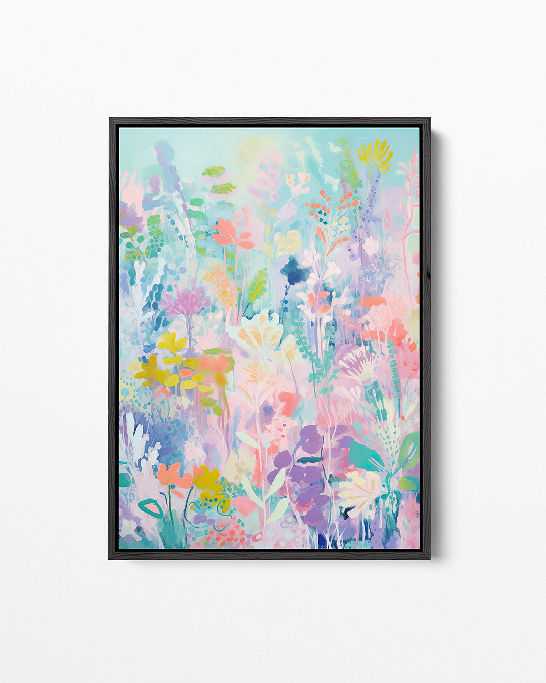 Vrolijke bloemenpracht – staand wanddecoratie kunstwerk