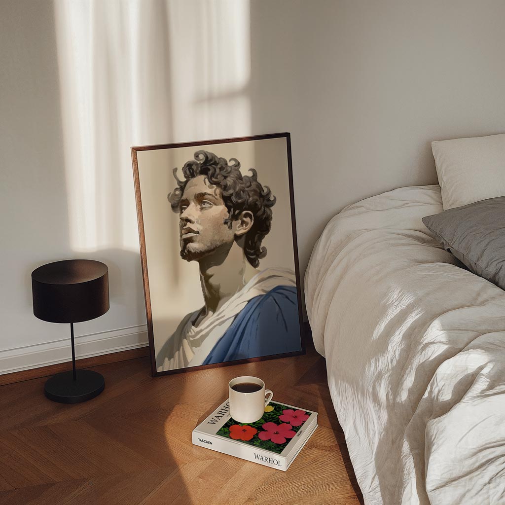 Moderne Klassieke Portretposter – staande Popart wanddecoratie van WallArtistic