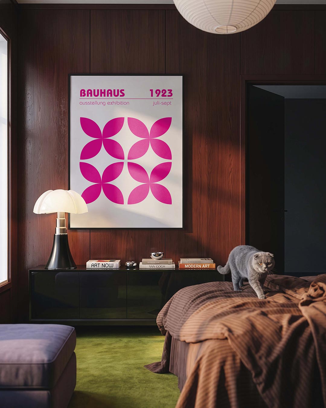  – geometrische Bauhaus poster in staand formaat