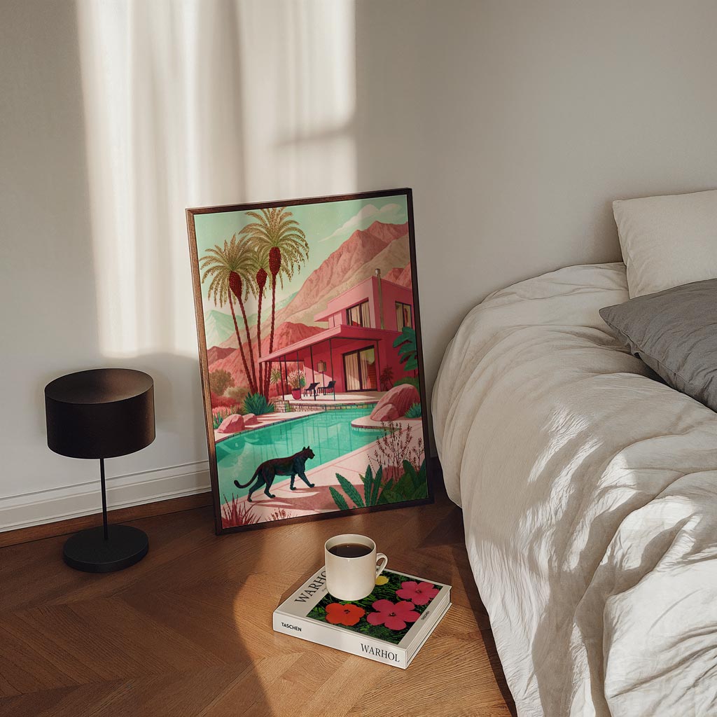Tropisch Droomlandschap – staande zomer wanddecoratie van WallArtistic
