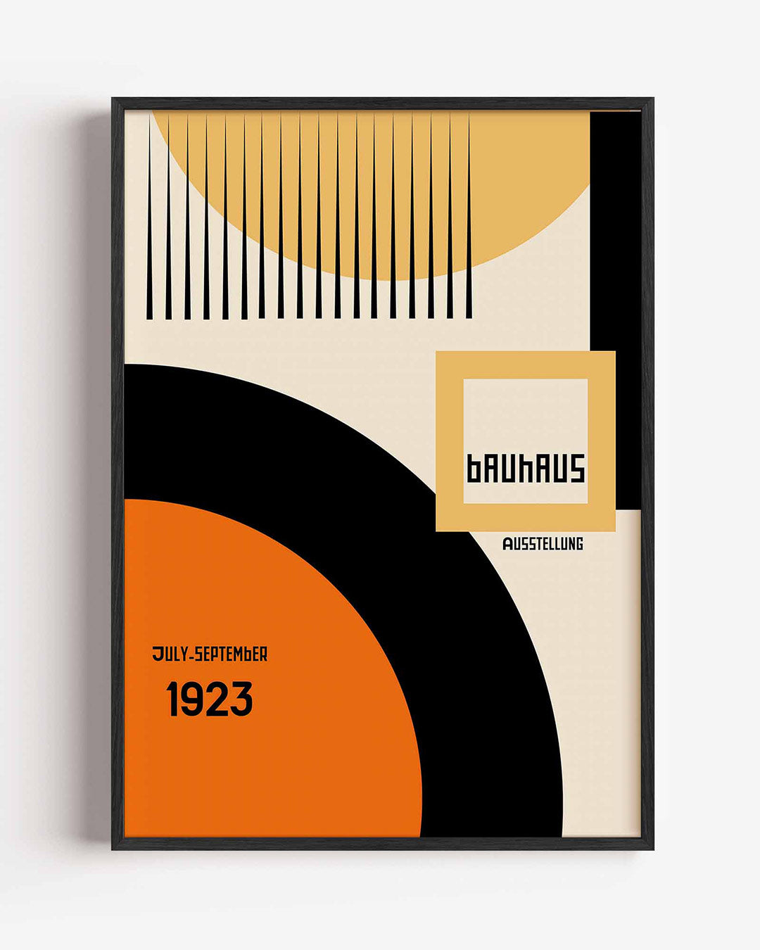 Vorm en balans – staande Bauhaus poster als wanddecoratie