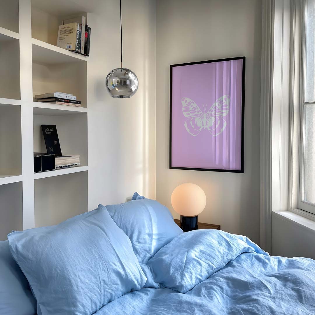 Elegante Vlinderposter – staande moderne wanddecoratie van WallArtistic