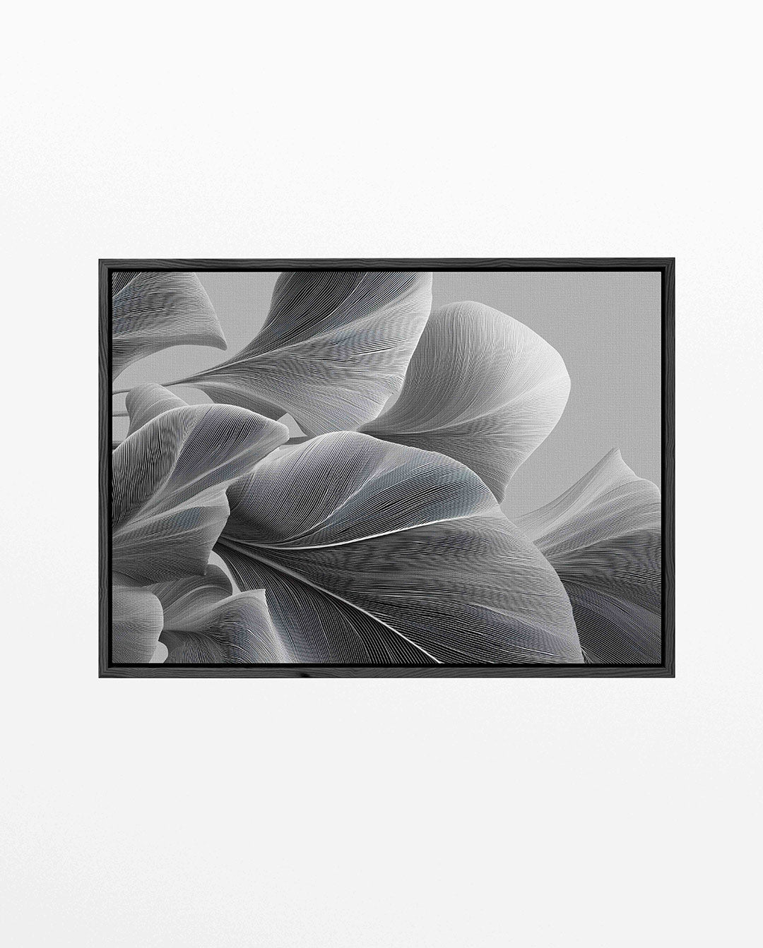 Organische lijnvormen – liggend abstract kunstwerk