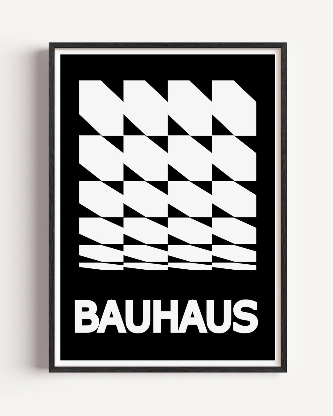 Vormen en vlakken – staande Bauhaus poster als wanddecoratie