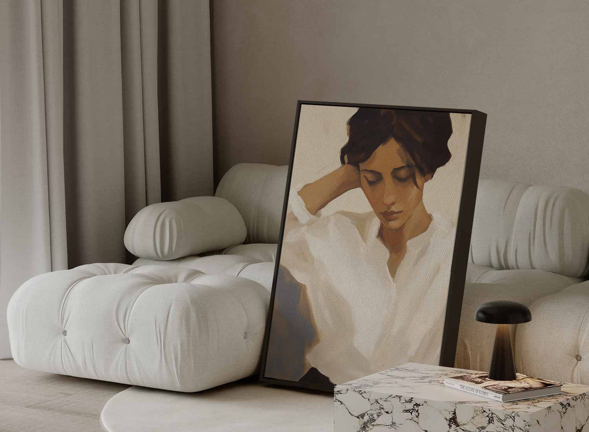 Vredige Overpeinzing – portret kunstwerk als wanddecoratie, afbeelding 13