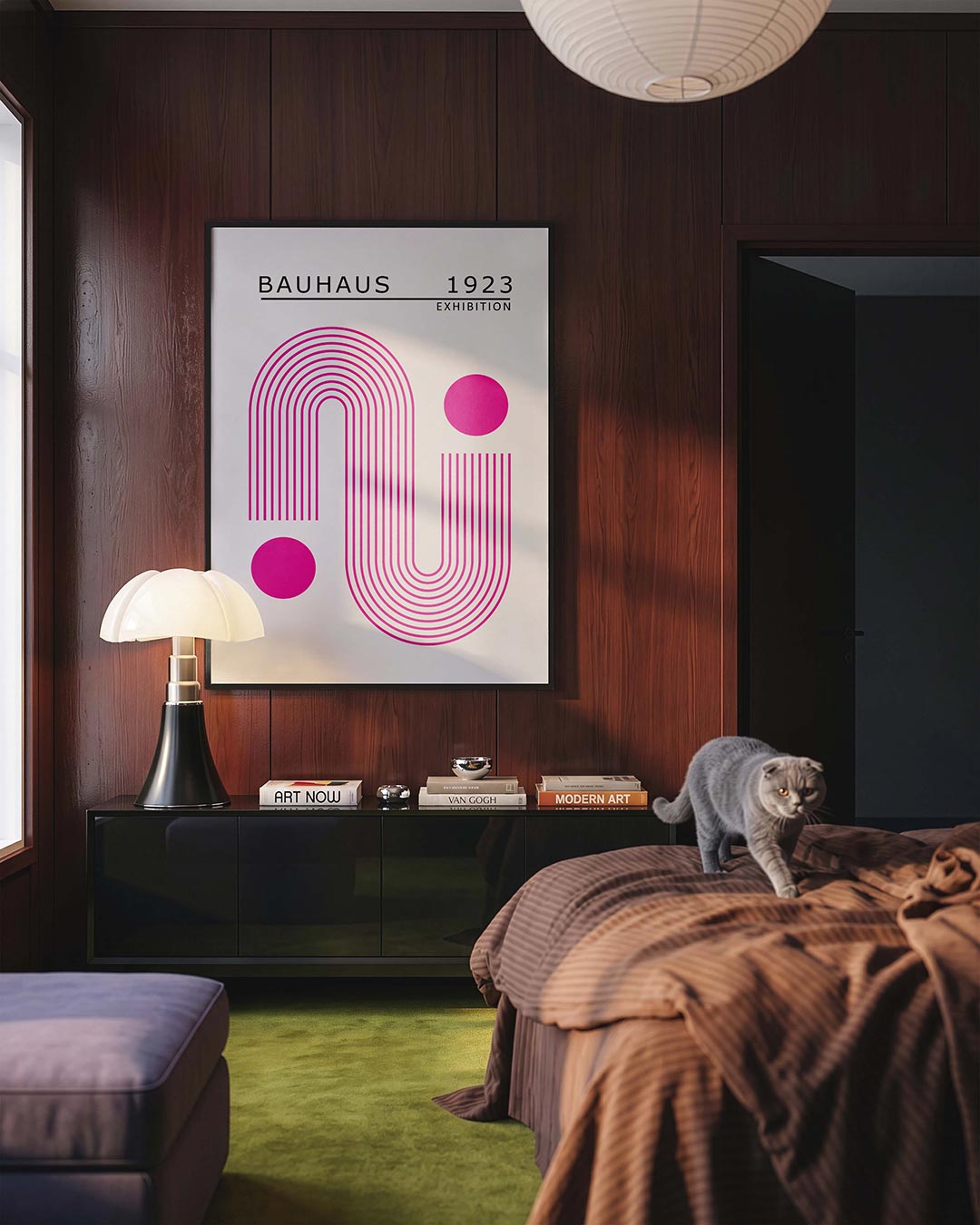  – geometrische Bauhaus poster in staand formaat