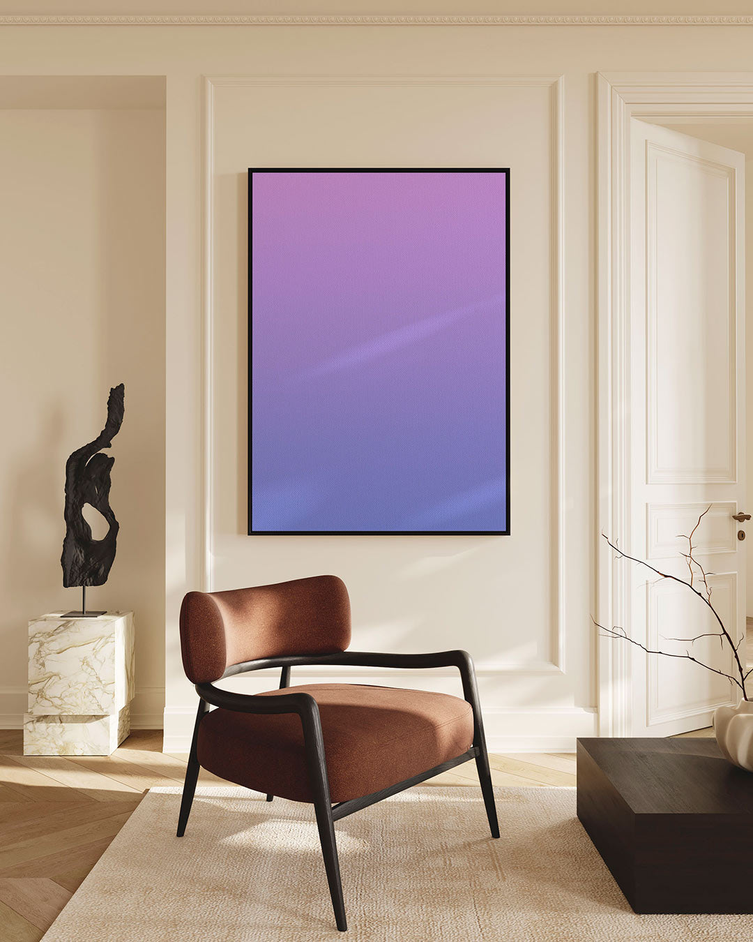 Kleurovergang compositie – staande wanddecoratie