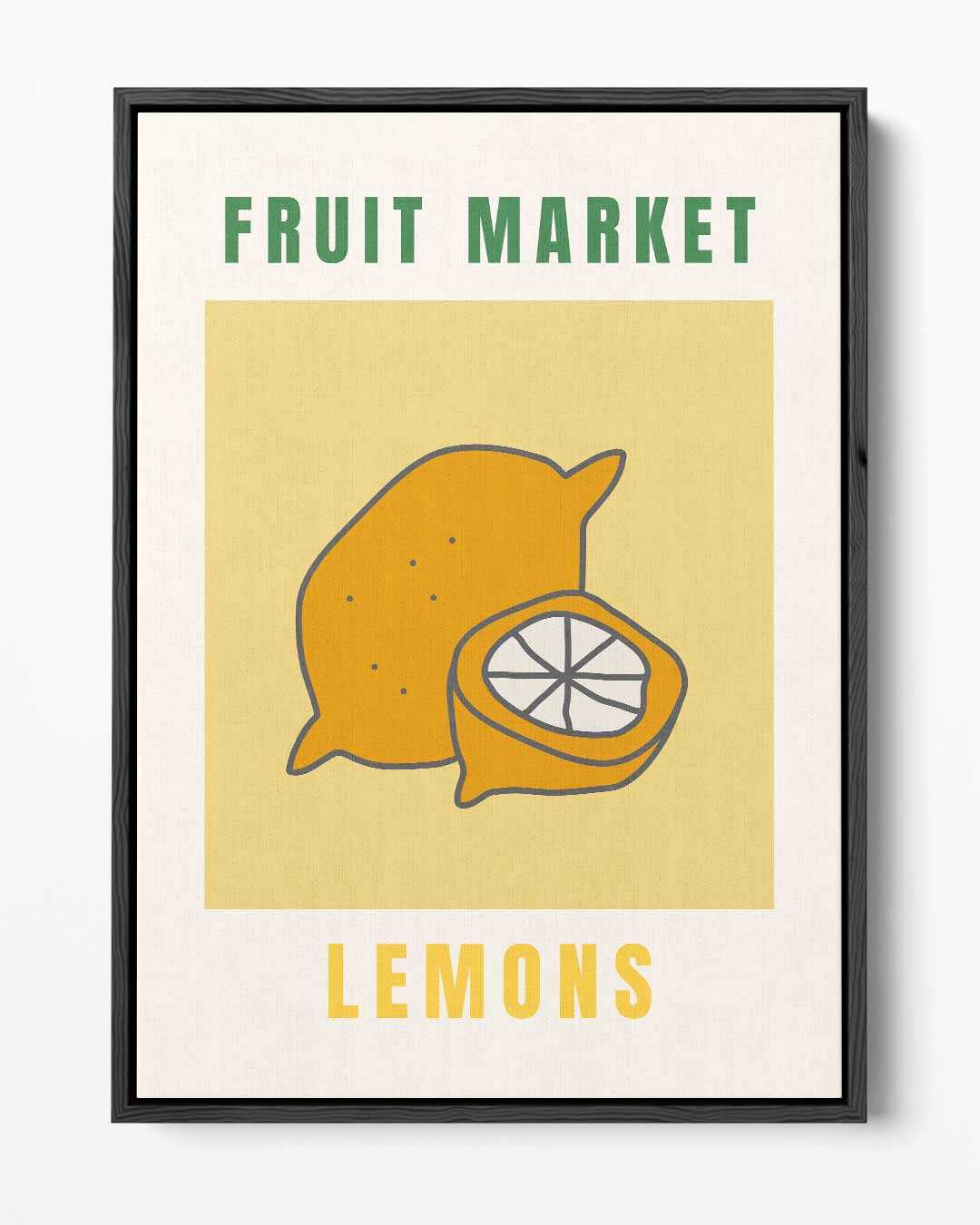 Vintage Fruit Market Poster – portret kunstwerk als wanddecoratie