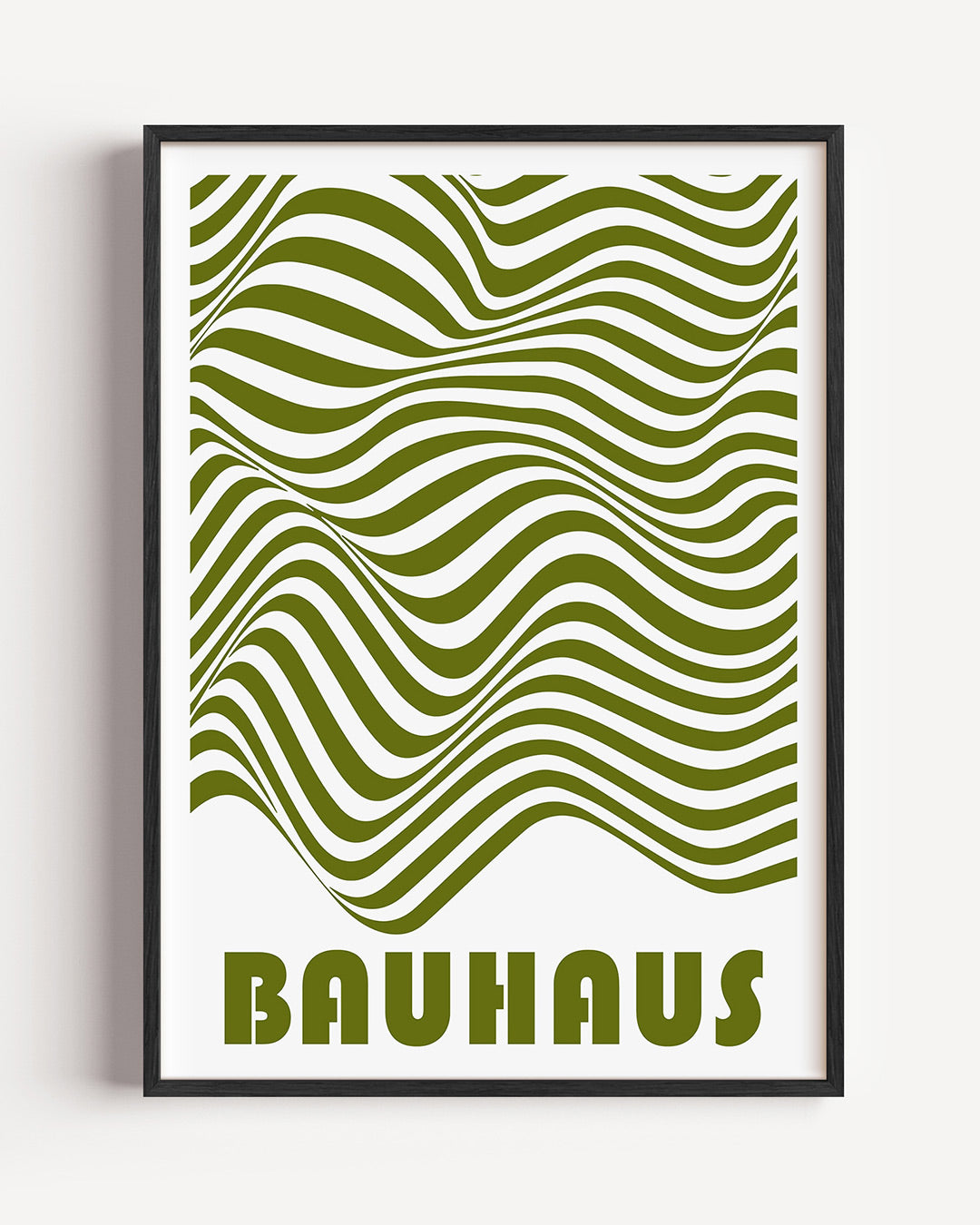 Golvend lijnenspel – staande Bauhaus poster als wanddecoratie