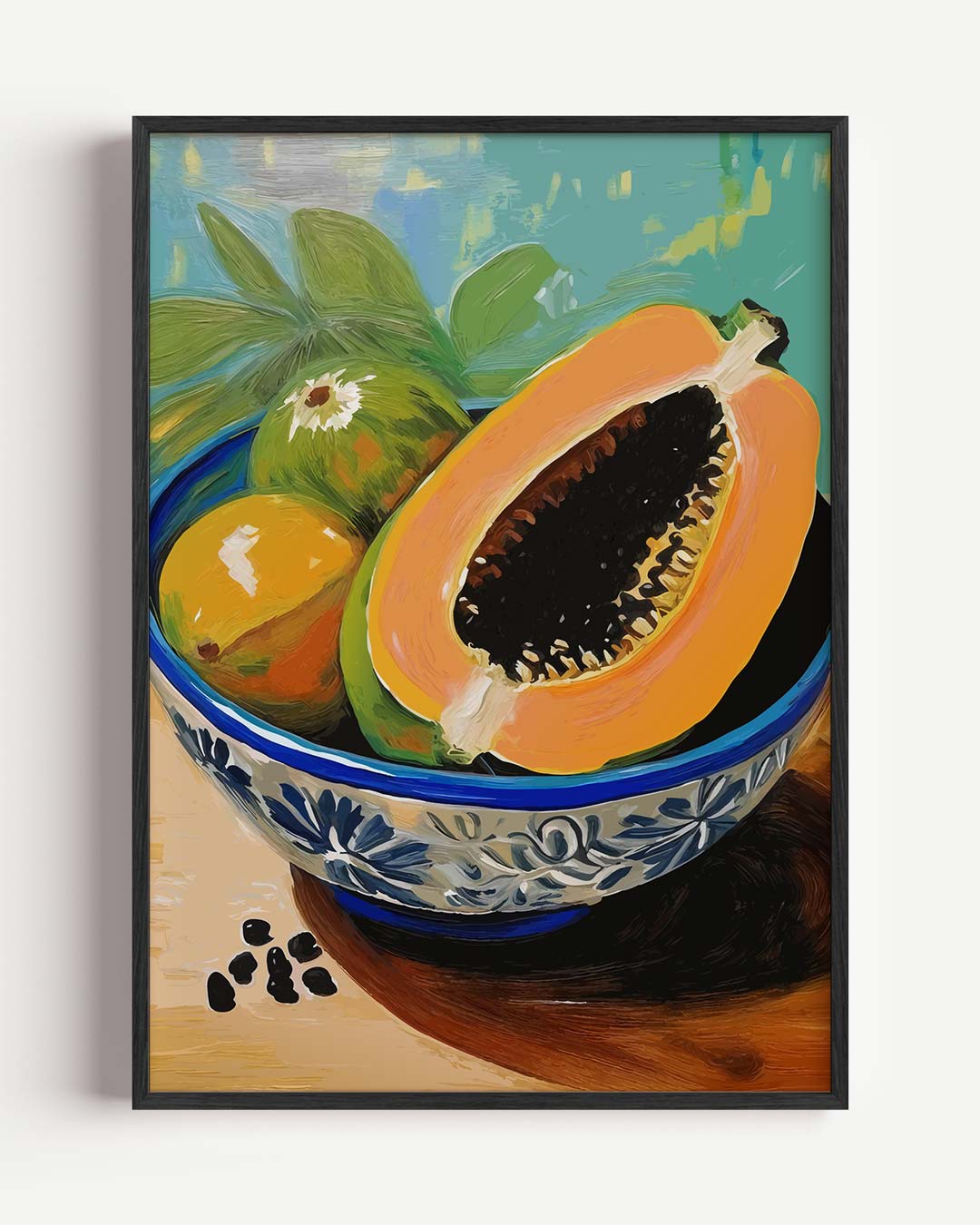 Tropisch Fruit Stilleven – keuken portret poster als wanddecoratie