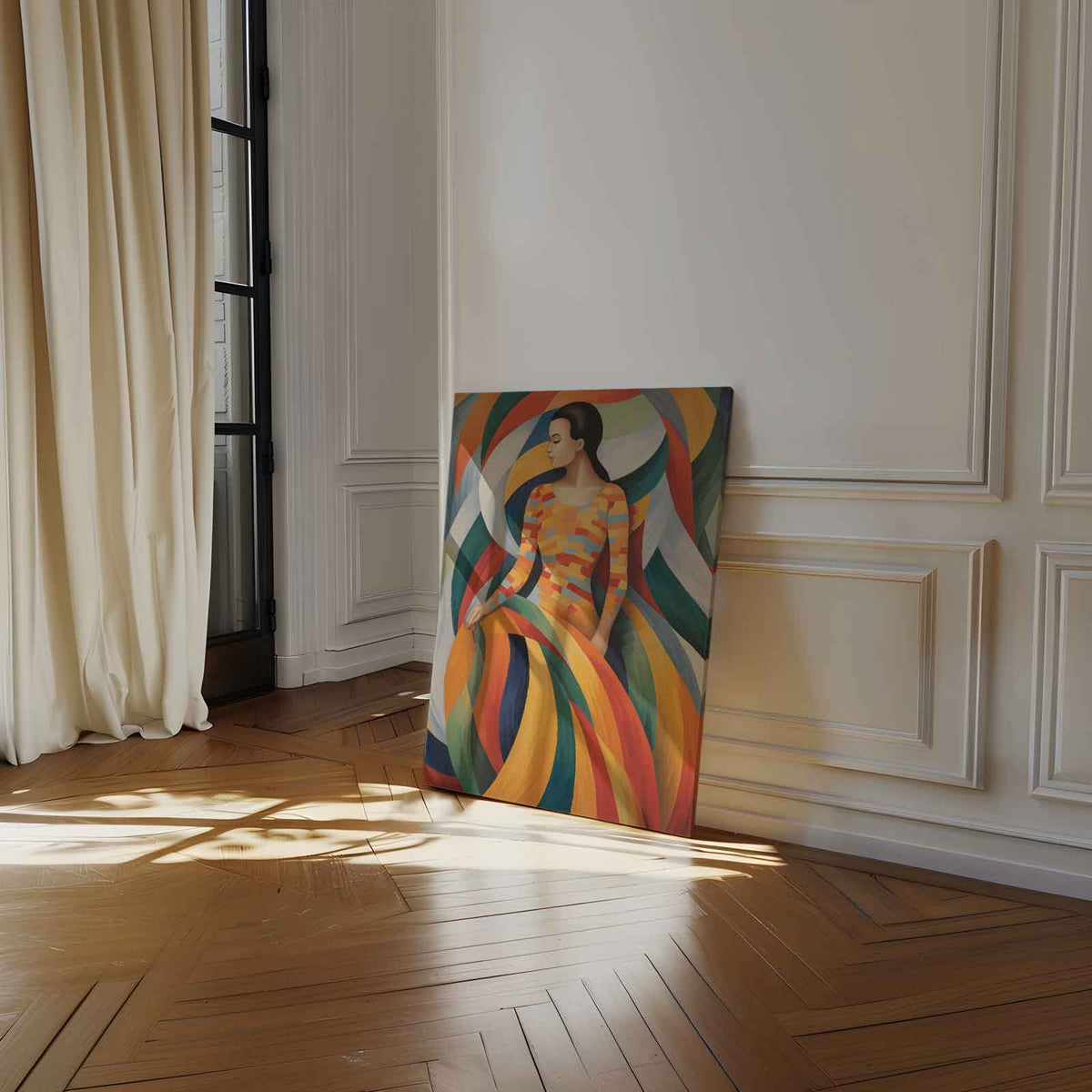 Kleurrijke Harmonie – dibond kunstwerk als wanddecoratie