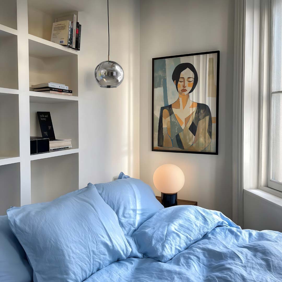 Abstracte Vrouwen Silhouet – vrouwelijk portret als moderne wandkunst