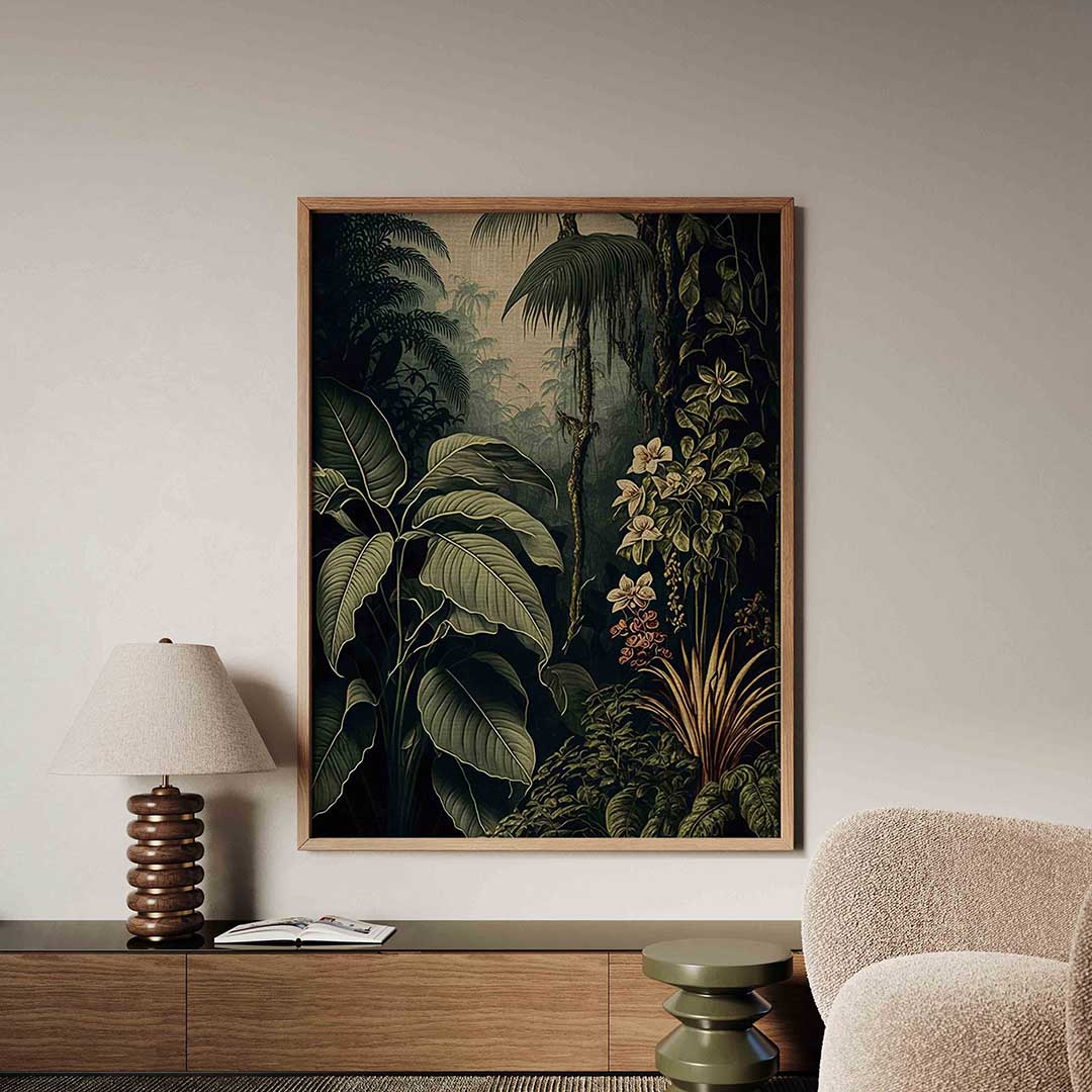 Tropische planten – tropische jungle poster in staand formaat