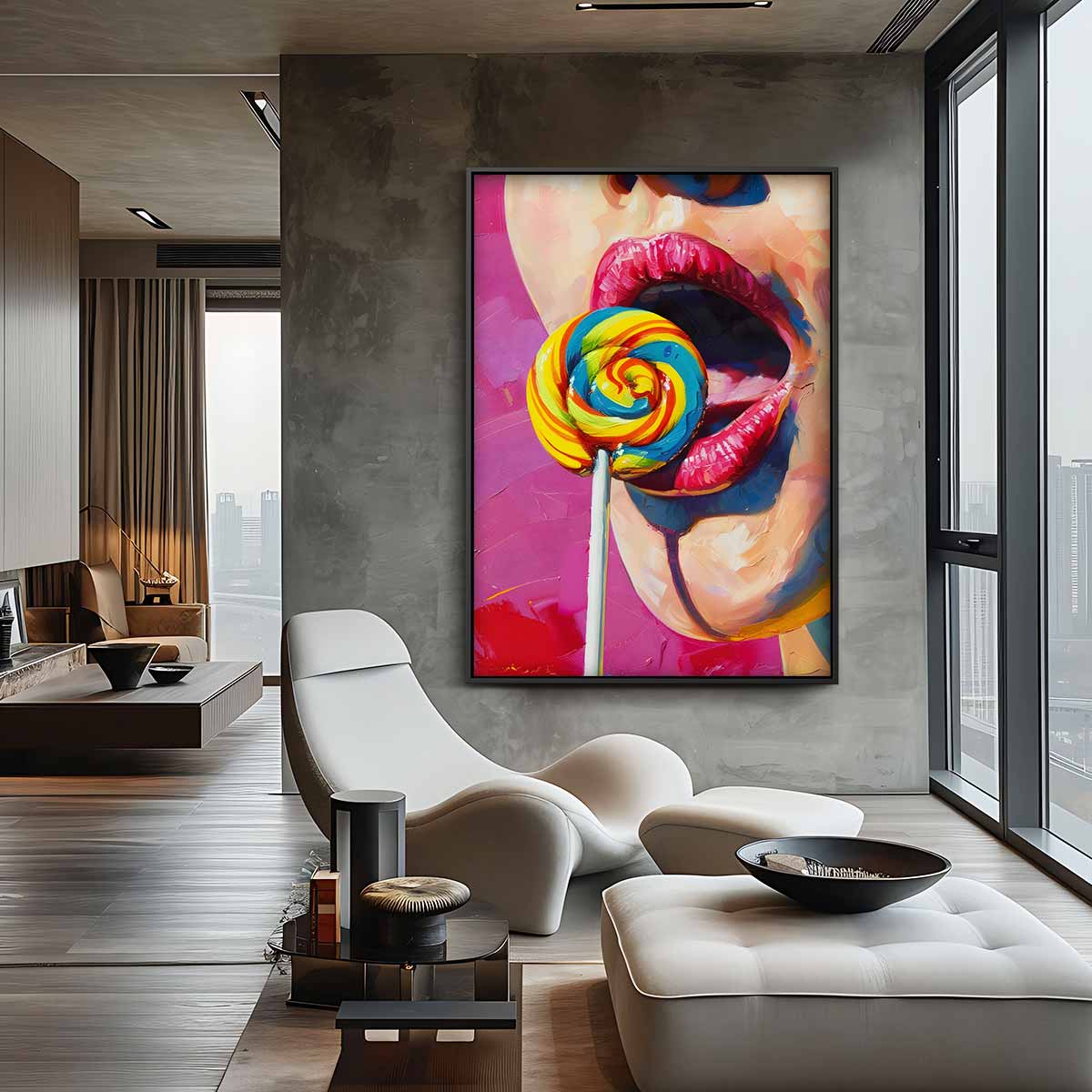 Zoete Verleiding – staande wandkunst voor woonkamer of interieur