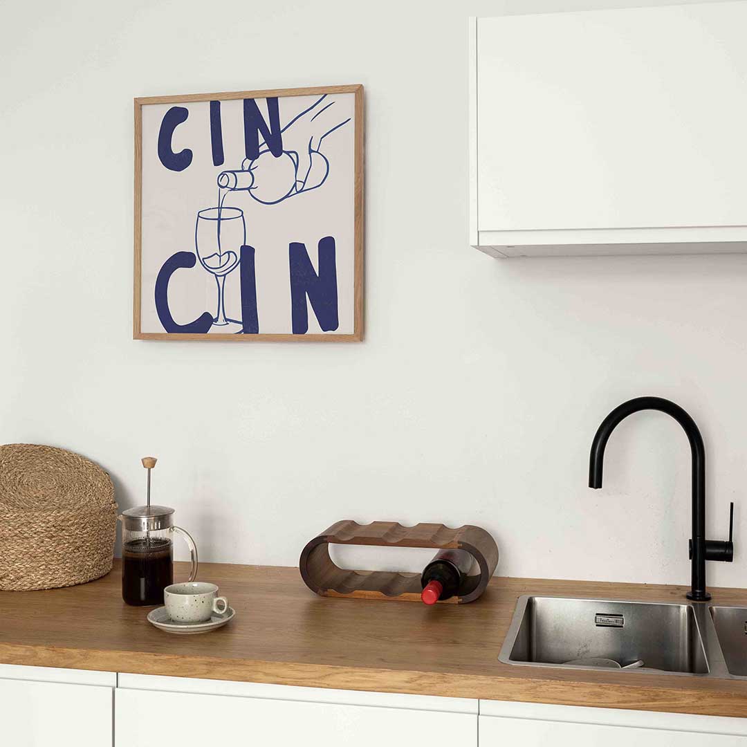 Cin cin – keukenposter in vierkant formaat
