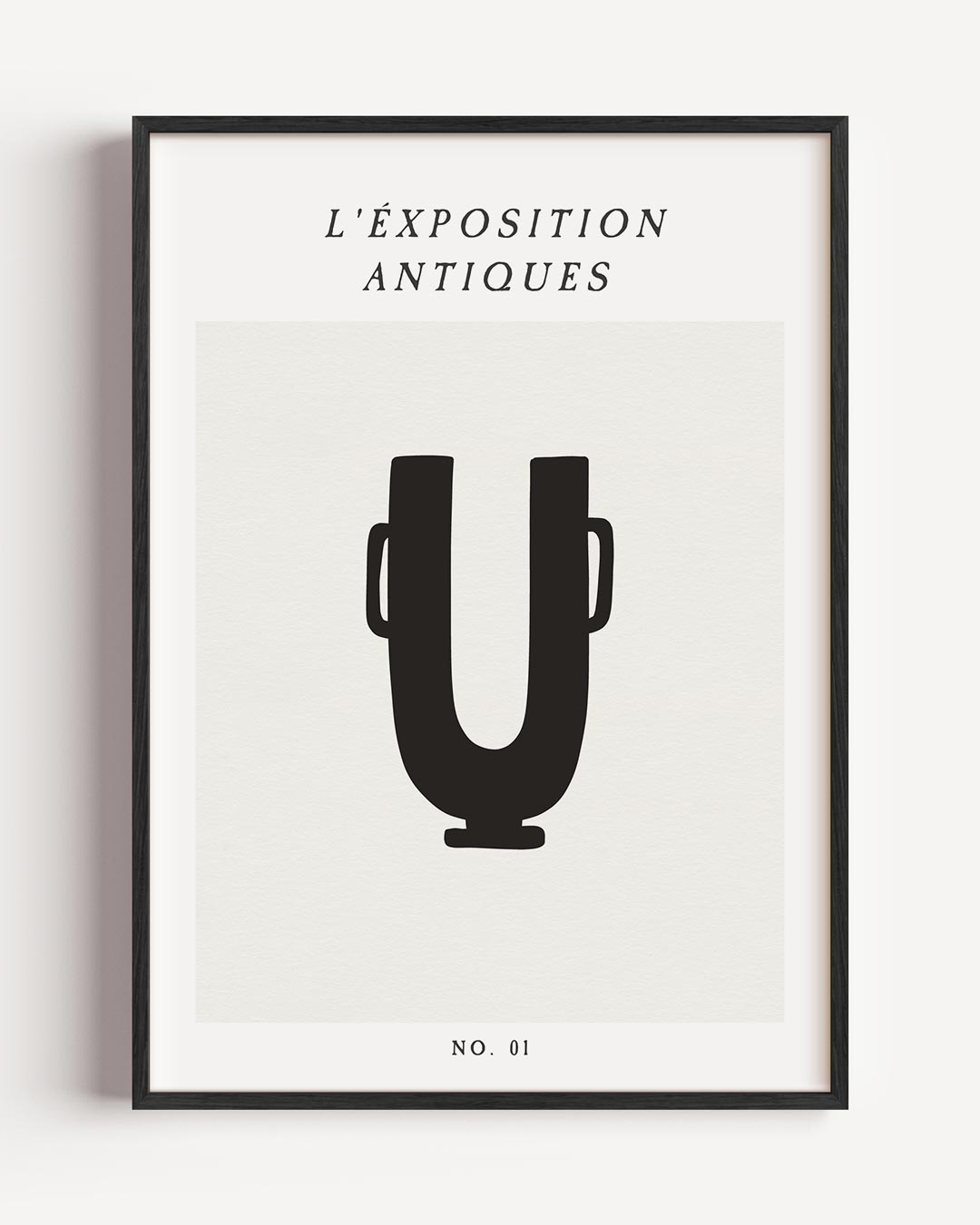 Minimalistische Antieke Vaas – moderne portret poster als wanddecoratie
