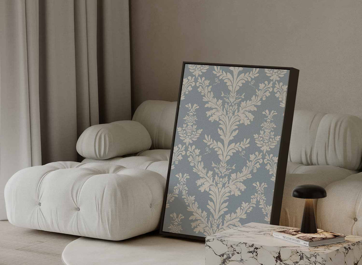 Klassiek Barok Bloemenbehang – staande wandkunst voor woonkamer of interieur