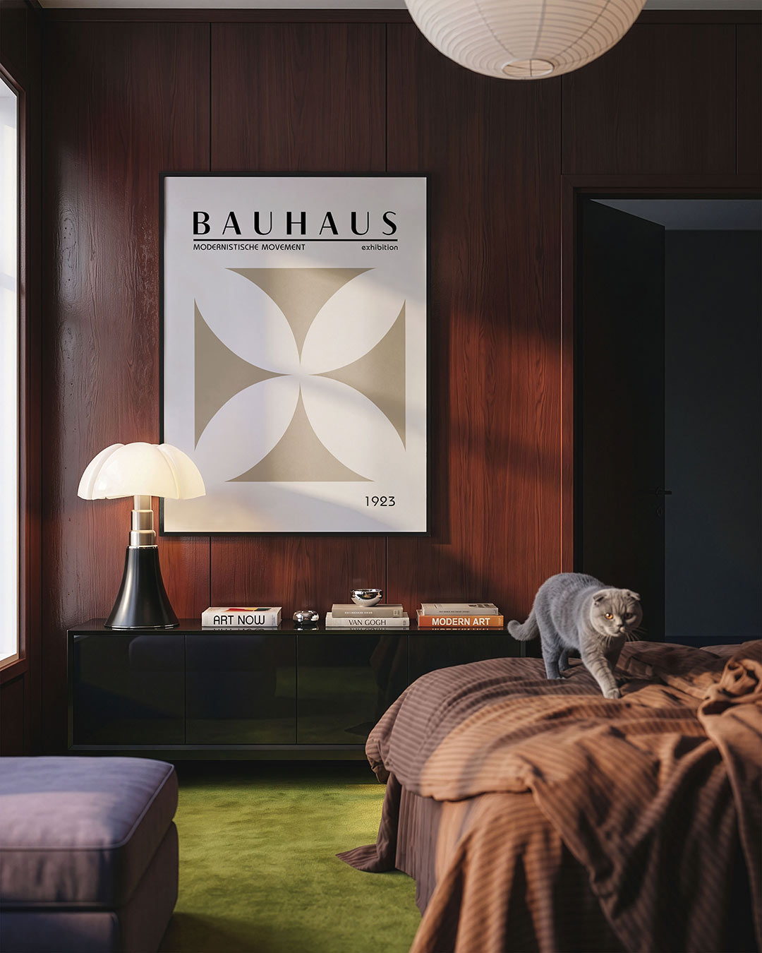 Vorm en balans – geometrische Bauhaus poster in staand formaat