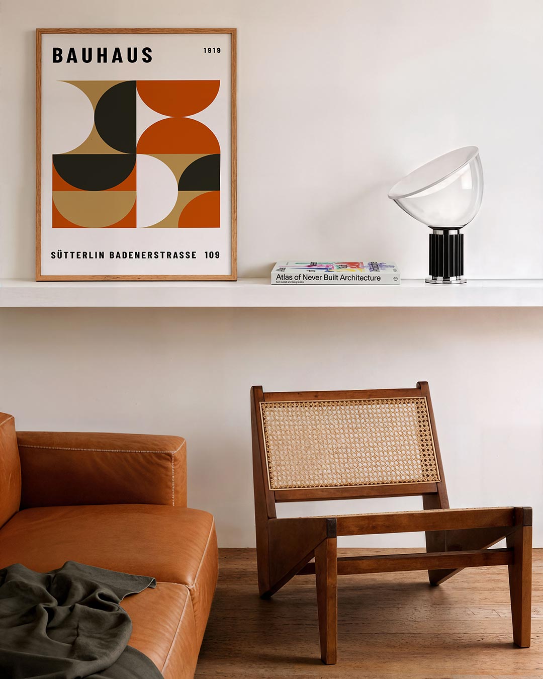 Vorm en kleur – staande Bauhaus poster voor aan de muur