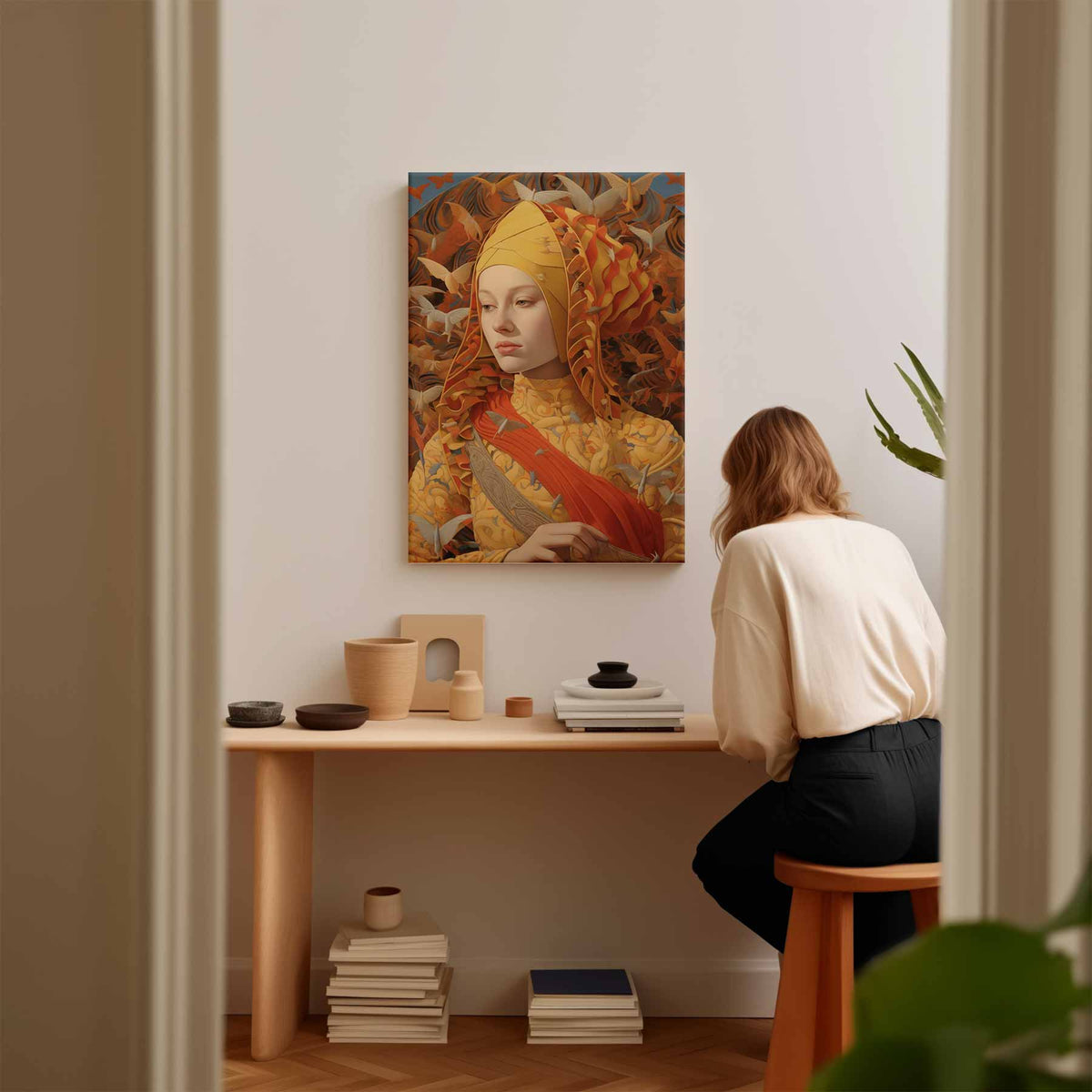 Vlinders in Verbeelding – plexiglas wanddecoratie in portret formaat
