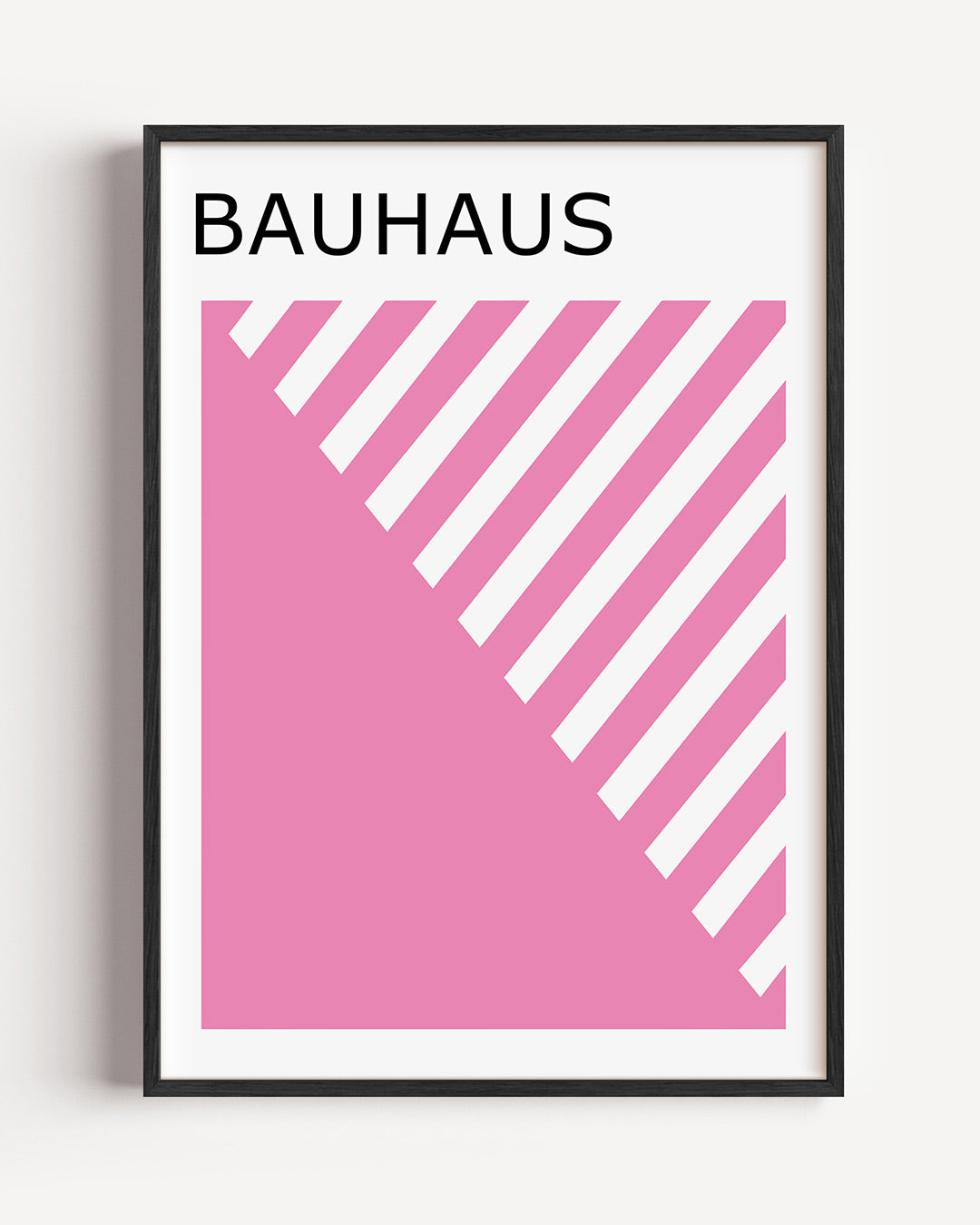 Diagonal lijnen – staande Bauhaus poster als wanddecoratie