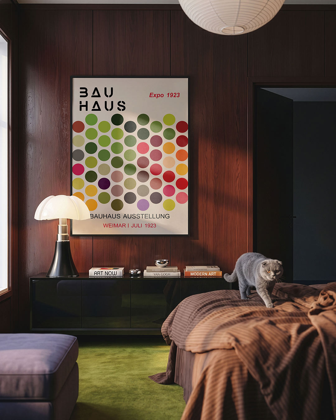 Vorm en kleur – geometrische Bauhaus poster in staand formaat