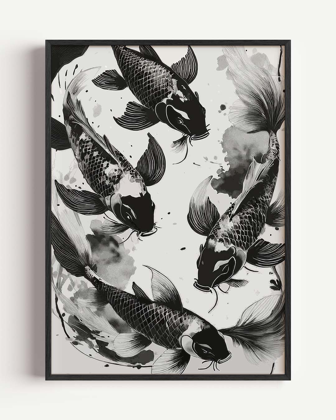 Zen Koi Karper – zomer portret poster als wanddecoratie