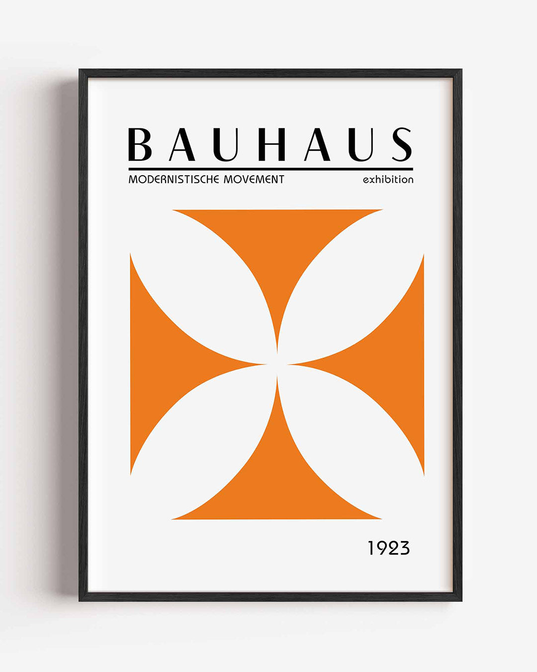 Vormen en vlaken – staande Bauhaus poster als wanddecoratie