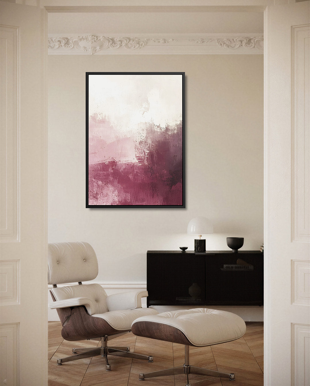 Gelaagde kleurencompositie – staand wanddecoratie kunstwerk