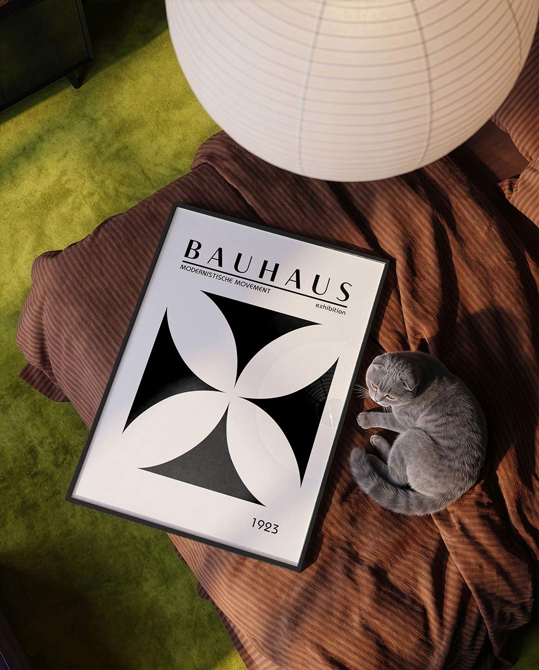 Vorm en balans – moderne Bauhaus wandkunst als poster