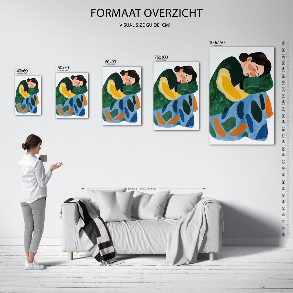 Dromerige vormen – moderne staande wandkunst