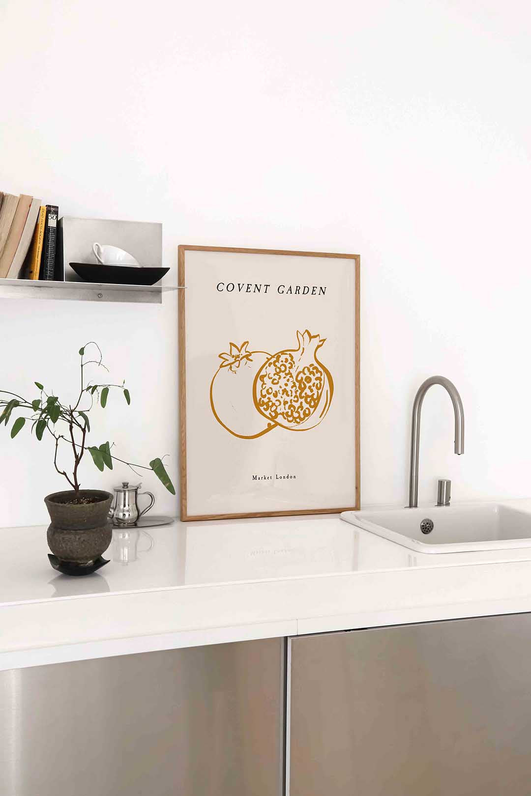 Fruit illustratie – staande keuken wanddecoratie van WallArtistic