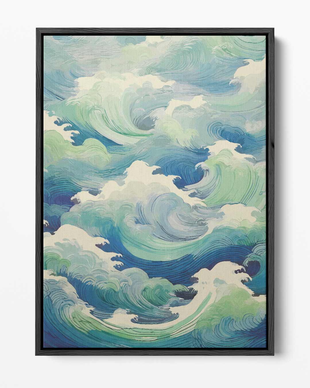 De Dans van de Oceaan – portret kunstwerk als wanddecoratie