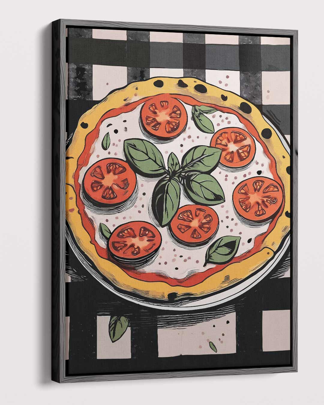 Pizza Op Je Muur – modern portret kunstwerk van WallArtistic
