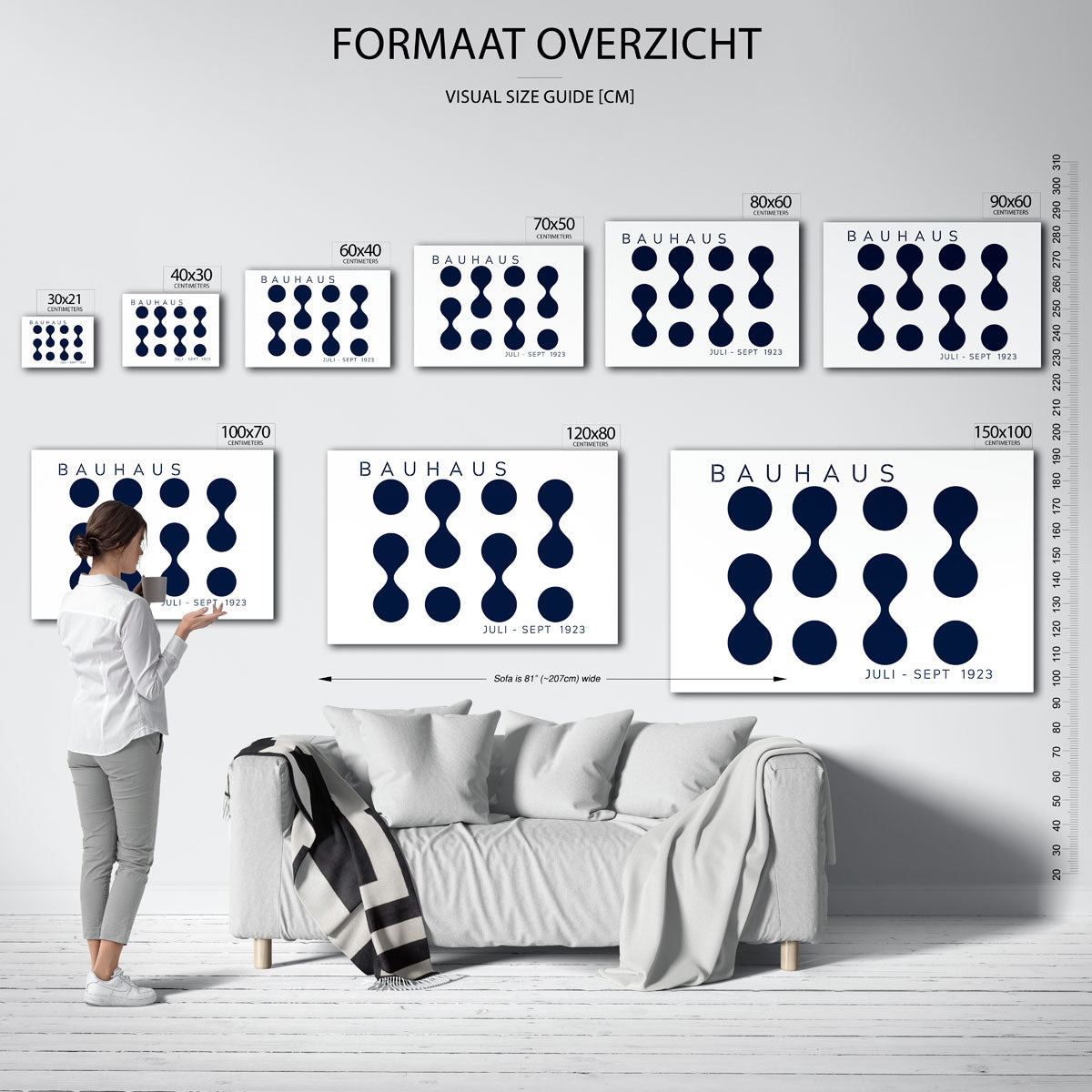 Vorm en balans – Bauhaus poster als geometrische wanddecoratie
