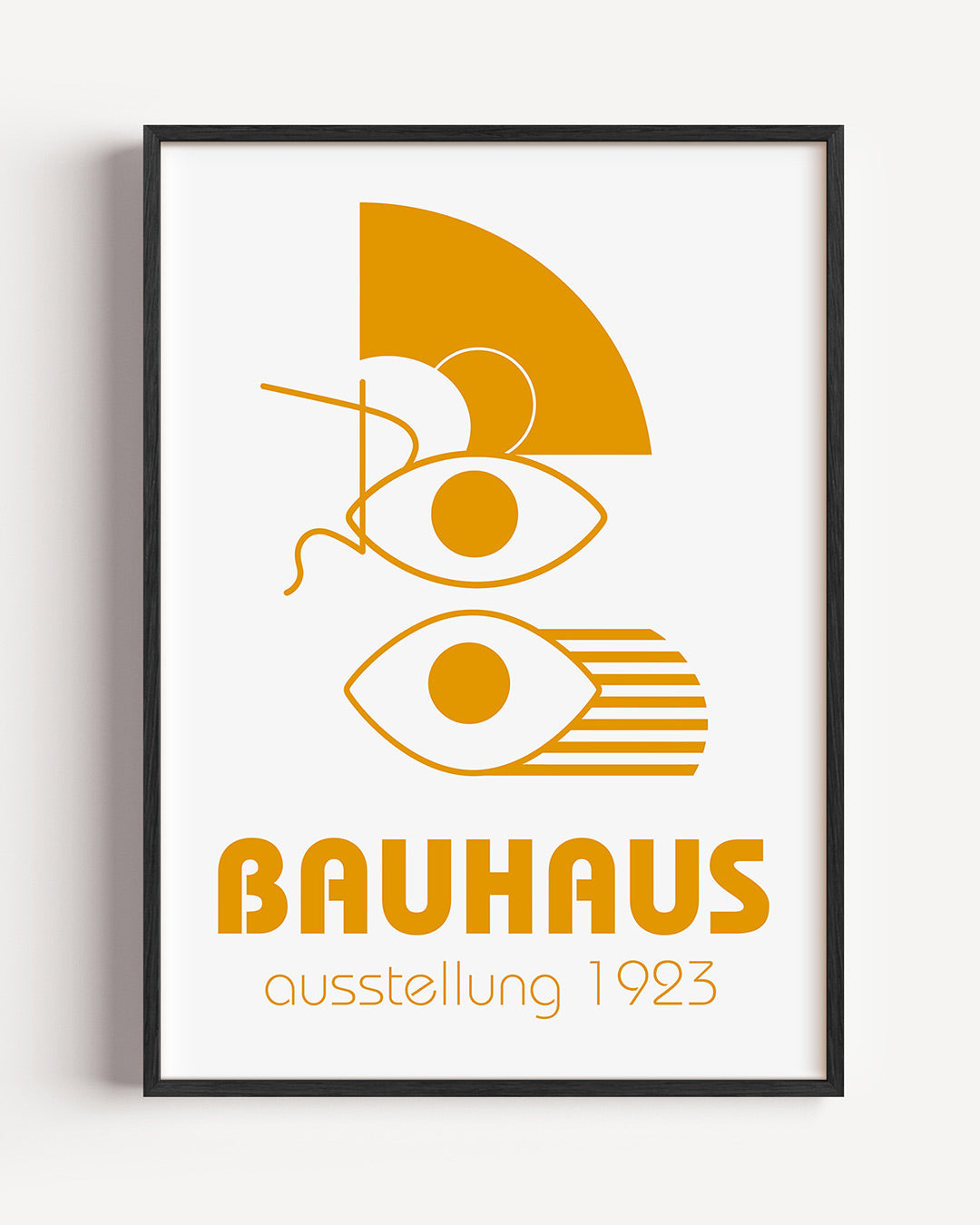 Vormen en lijnen – staande Bauhaus poster als wanddecoratie