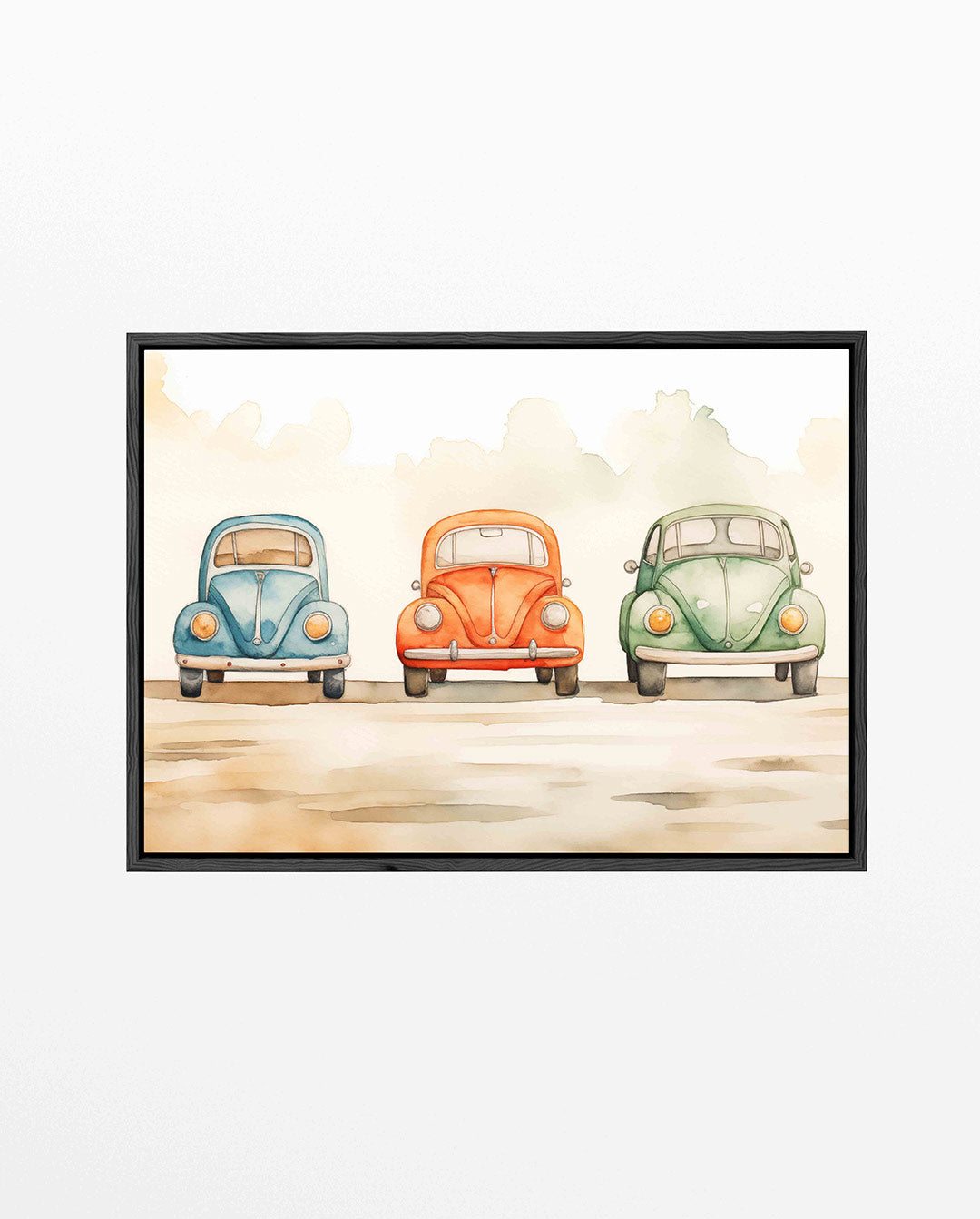 Drie auto's – liggend kinder kunstwerk