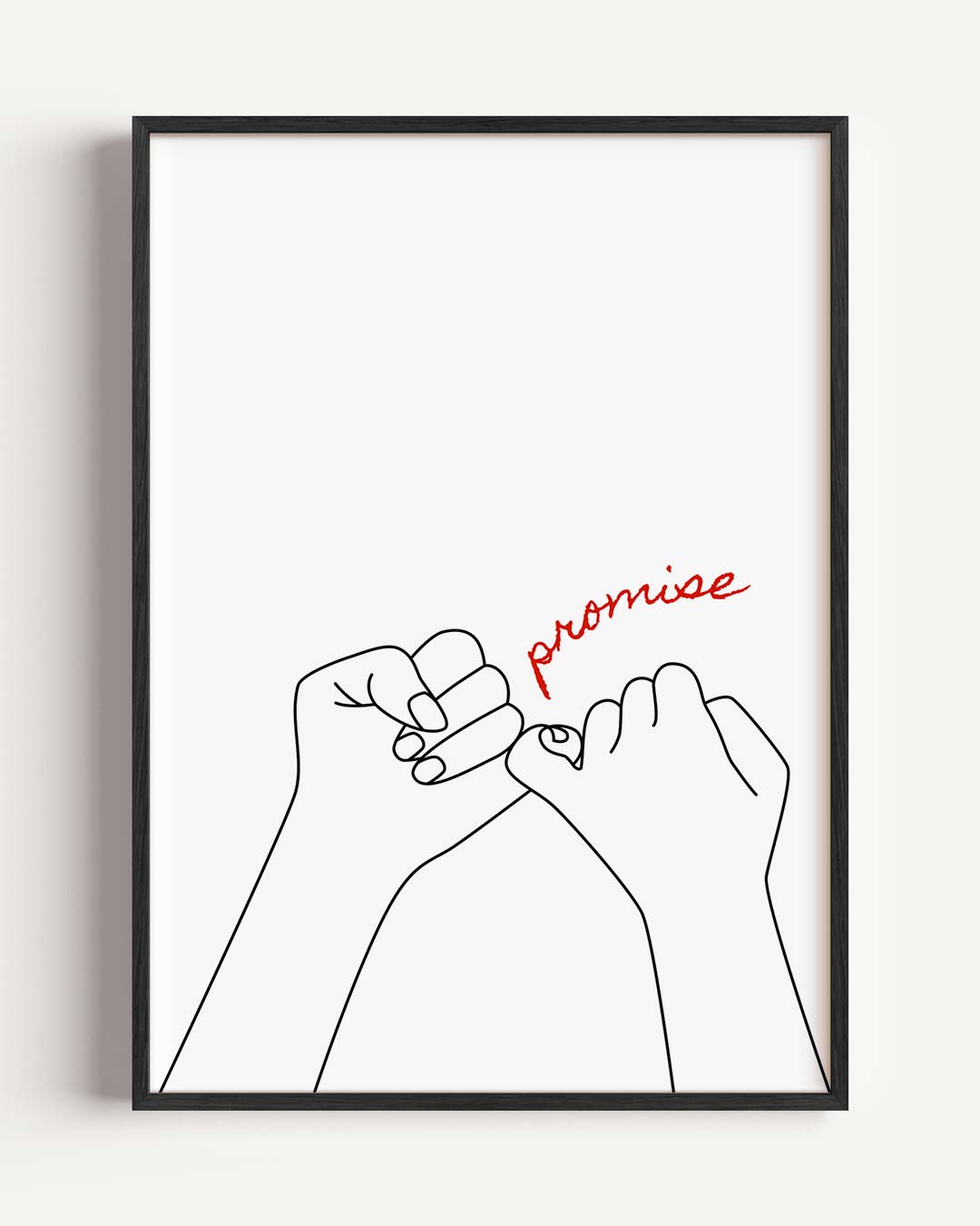 Pinky Promise – zomer portret poster als wanddecoratie
